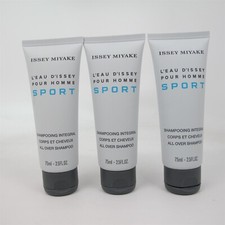 L'eau D'issey Pour Homme SPORT by Issey Miyake 75 ml/2.5 oz Shower Gel 3 COUNT 