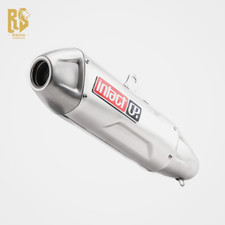 51mm Universal Motorcycle Exhaust Muffler Pipe 51mm Silver Stainless Steel