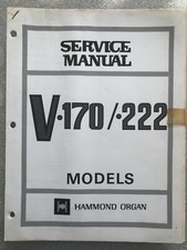 Hammond Organ Service Manual Model V170/222