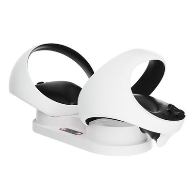Dual Charger Charging Dock Station Stand For PS5 PS VR2 Controllers Console