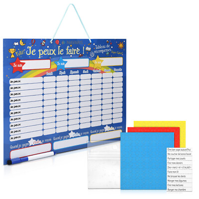 Tabella delle Ricompense per Frigo e Scrivania. Lavagna Magnetica per Bambini, Gioco Educativo con Ricompensa, Incoraggia i Bambini a Comportarsi Bene (Spagnolo