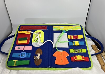 Toddler Busy Board Montessori Basic Skills Board Educational Learning Toys Kids