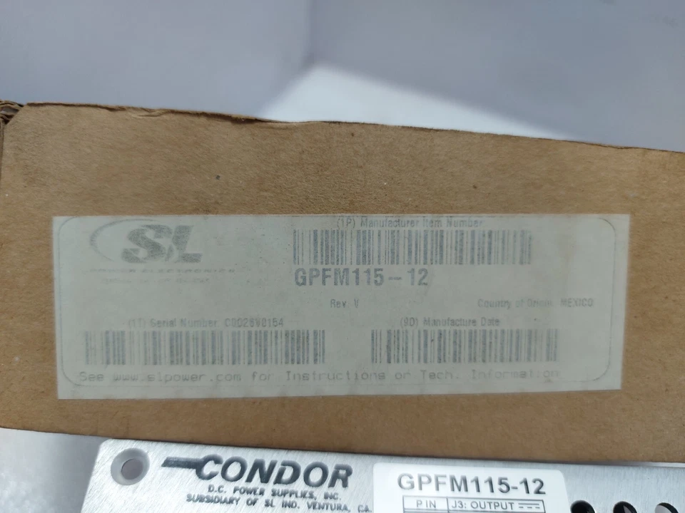 Condor GPFM115-12 Switching Power Supply Rev.V - Image 2 of 4