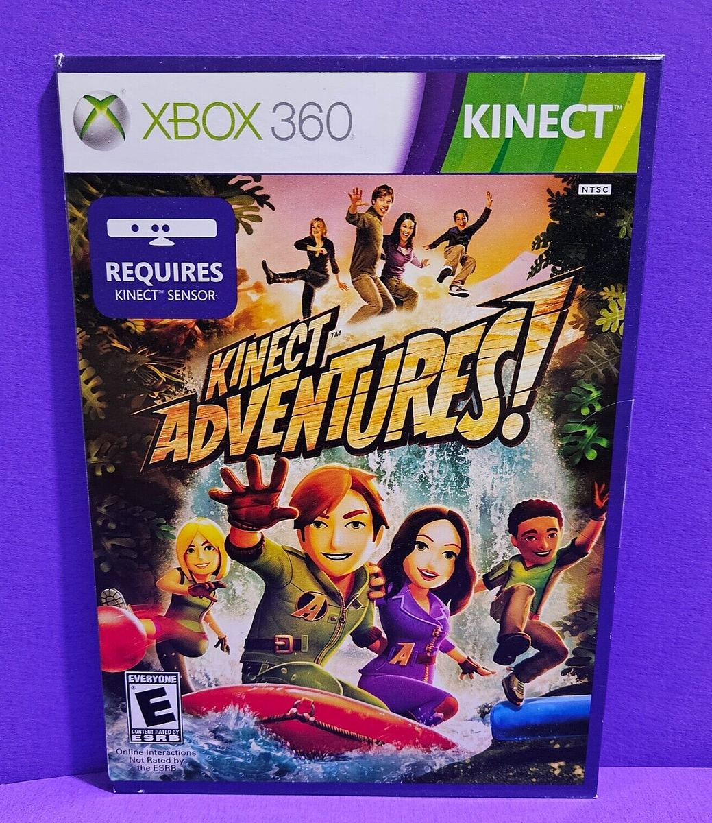 NEW Microsoft XBOX 360 Kinect Adventures! Sealed Cardboard Sleeve