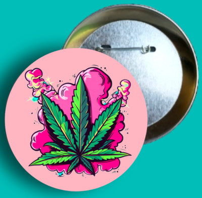 Marijuana Leaf Pin 420 Friendly Cannabis Smoke Weed Pin Stoner Gifts ...