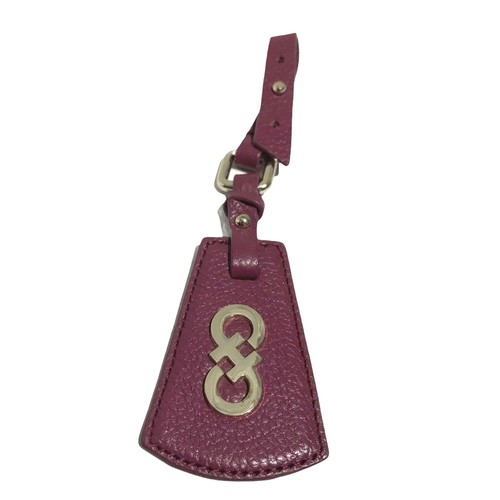 Red Leather Luggage Handbag Tag Fob | eBay