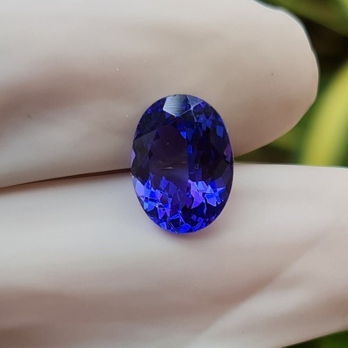 Top Quality 5 Ct+ Natural Rare Blue Tanzanite Certified Oval Cut Loose Gemstone - Picture 6 of 6