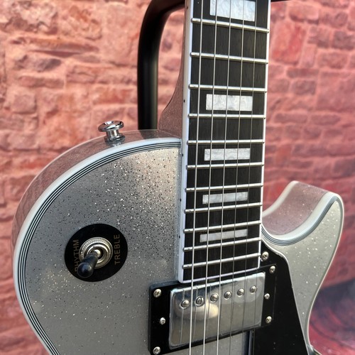 Argento Grain 6 corde Chitarra Elettrica HH Pickup Cromato Hardware 22 Frets - Foto 6 di 8