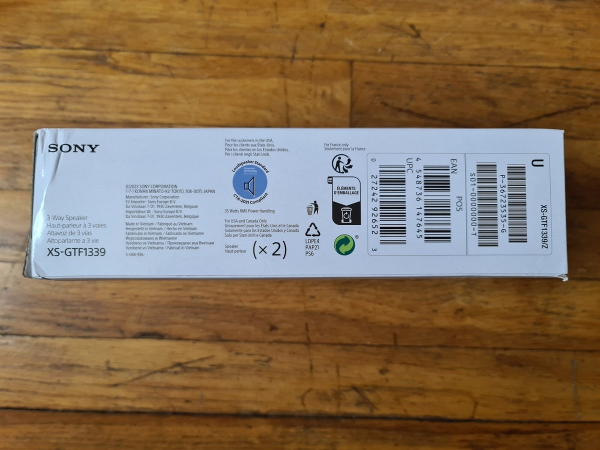 Sony - 3-way speakers XS-GTF1339 | eBay