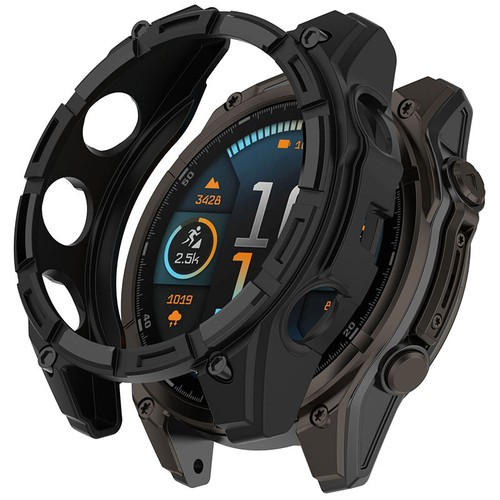 Rugged Silicone Protector Bumper Case Cover For Garmin Fenix 8 Solar 47/51MM - Picture 23 of 44