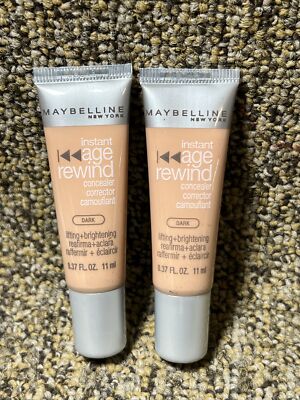 2 Maybelline Instant Age Rewind Under Eye Concealer DARK New