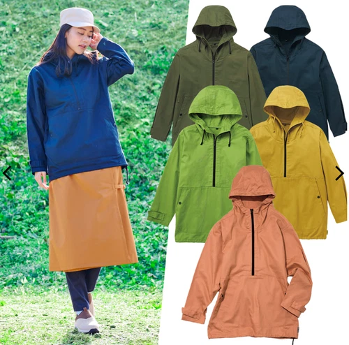 Cotton anorak hoodie khaki Workman FieldCore Fashion all seasons jacket Japan