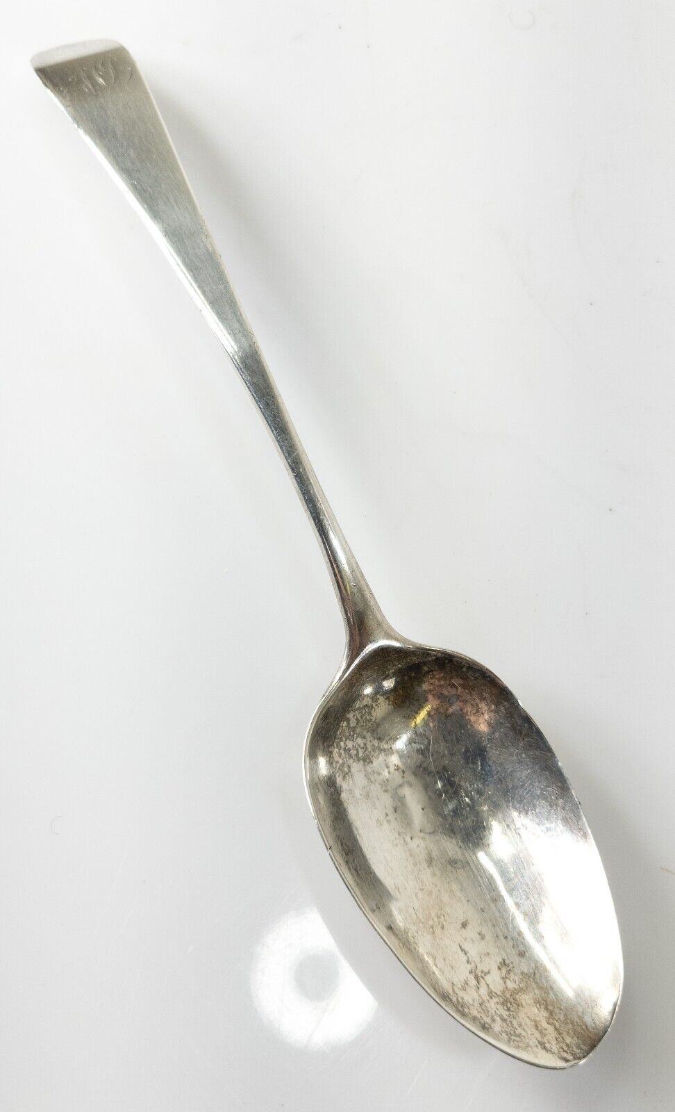 9 Antique English Sterling Silver Kings Serving Spoon London