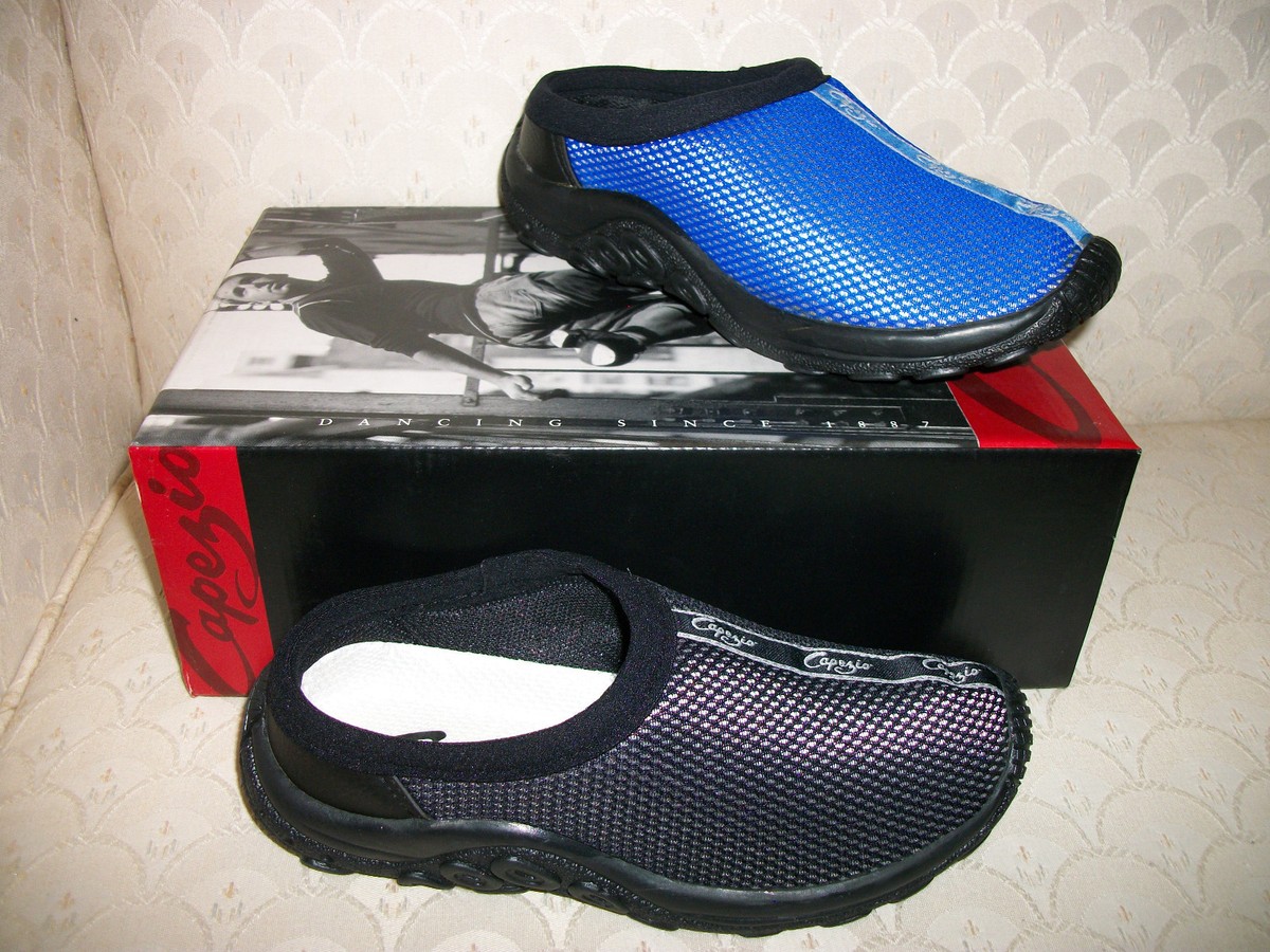 Capezio Clog Dance Sneakers Rubber Black Blue DS12 NIB