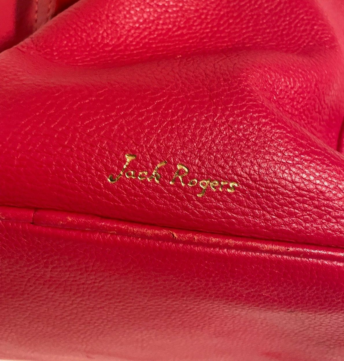 Jack Rogers Red Backpack - EUC - image 7