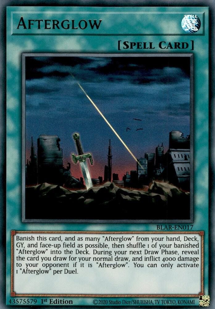 Yugioh Afterglow 1st Edition Ultra Rare BLAR-EN017 NM