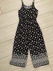 art class girls romper Size L 10/12 Black/White — photo 2