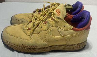 Men's Size 14 Nike Air Force 1 Wild Wheat Gold Rugged Orange FB2348-700