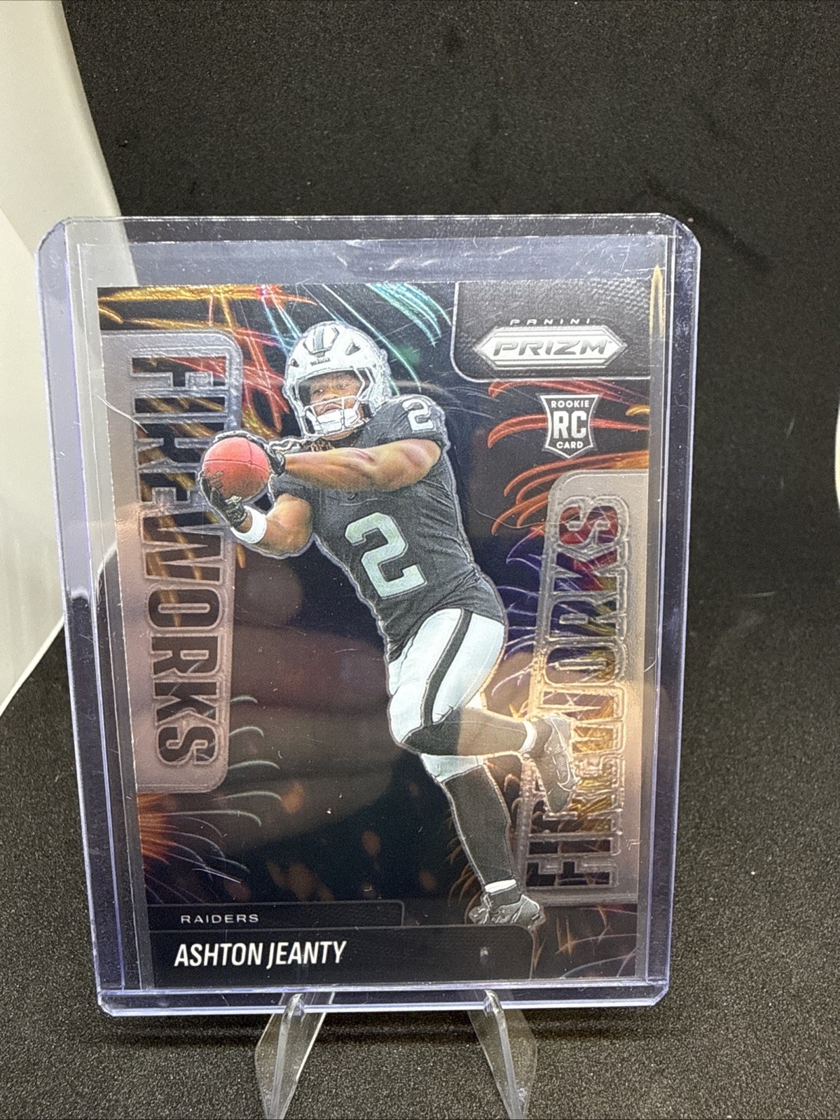 2025 Panini Prizm - Fireworks Ashton Jeanty #10 (RC)