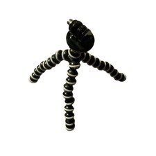 6" Mini Flexible Octopus Tripod 1/4" Thread for Small Digital Camera Black Gray