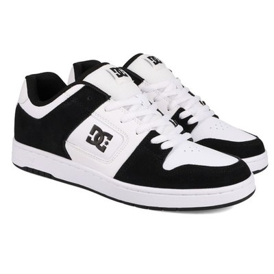 Herrenschuhe Dc Shoes Manteca 4 Leder-Sneaker weiß-schwarz 44
