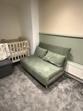Sage Green Sofa Bed Clic Clac - Double Size. Perfect Condition 