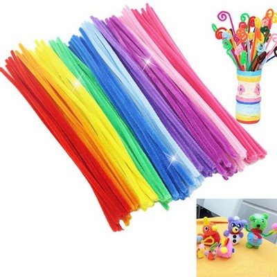 150 Pcs Colors Chenille Thick Pipe Cleaners Jumbo Chunky Wires for Crafts