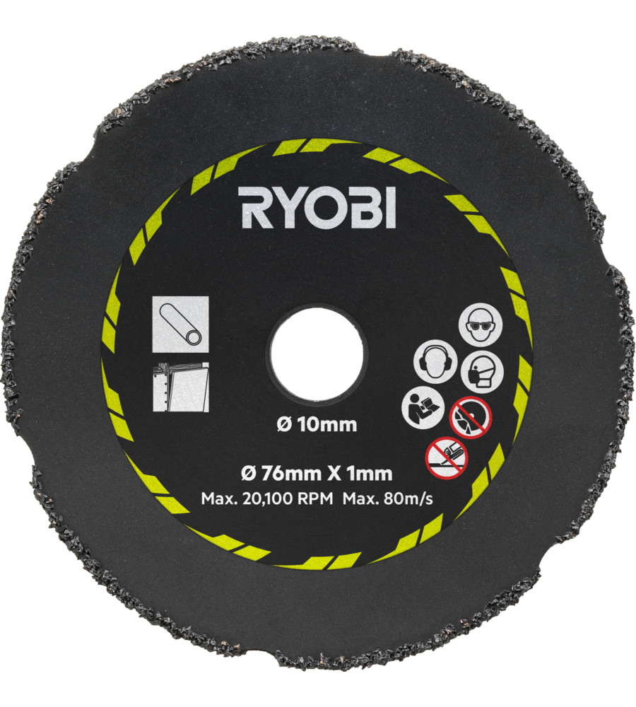 Set Ryobi RAKCOT03: 3 Dischi da 76mm per Tagli Multi-Materiale - 2