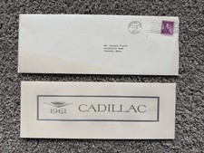 1961 Cadillac Invitation Mailer With Envelope