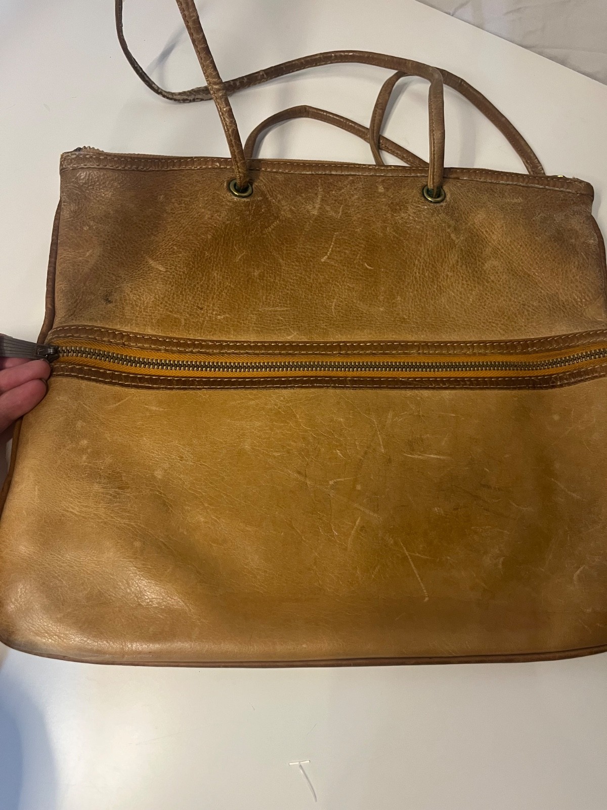 Vintage 1960 Lee Stemer Genuine Leather Tote Bag thumbnail 6
