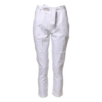 BOUTIQUE DELA FEMME pantalon blanc skinny taille haute chino décontracté s. é... - Photo 1/3