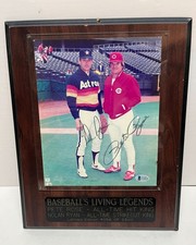 Nolan Ryan and Pete Rose Signed Photo Hit King And Strikeout King! (Beckett)