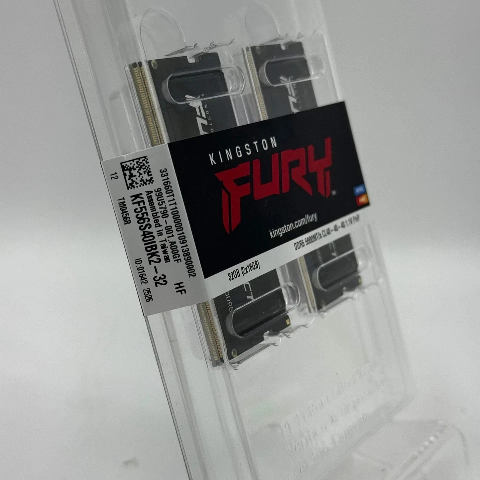 Kingston FURY Beast 32GB (2x16GB) PC5-41600 (DDR5-5200) UDIMM Memory... - Image 2 of 3