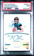 2021 PANINI FLAWLESS FLAWLESS ROOKIE SIGNATURES #FRSTLA TREVOR LAWRENCE PSA 9