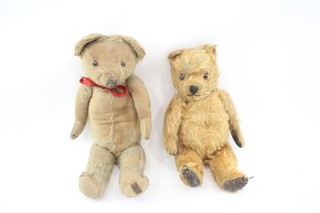 Antiker Vintage Teddybär Mohair verbunden inkl. Merrythought Glasaugen