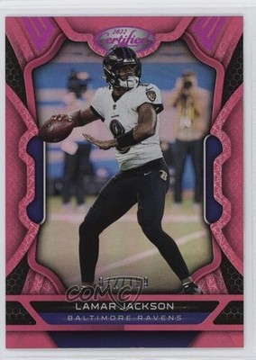 2022 Certified Mirror Pink 72/199 Lamar Jackson #6 v9t