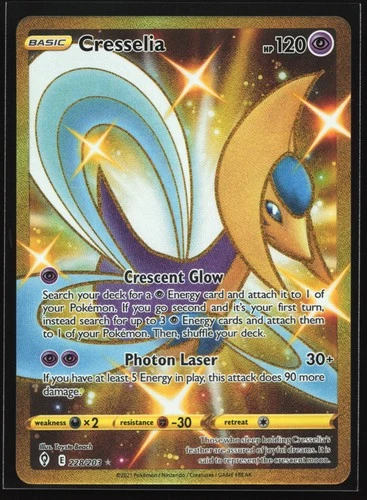 Cresselia 228/203 SWSH07: Evolving Skies Secret Rare Pokemon Card