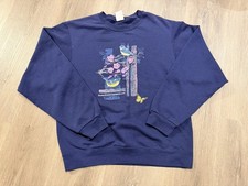 Vintage 90s JERZEES NUBLEND Bird Floral Graphic Crewneck Sweatshirt Cottagecore