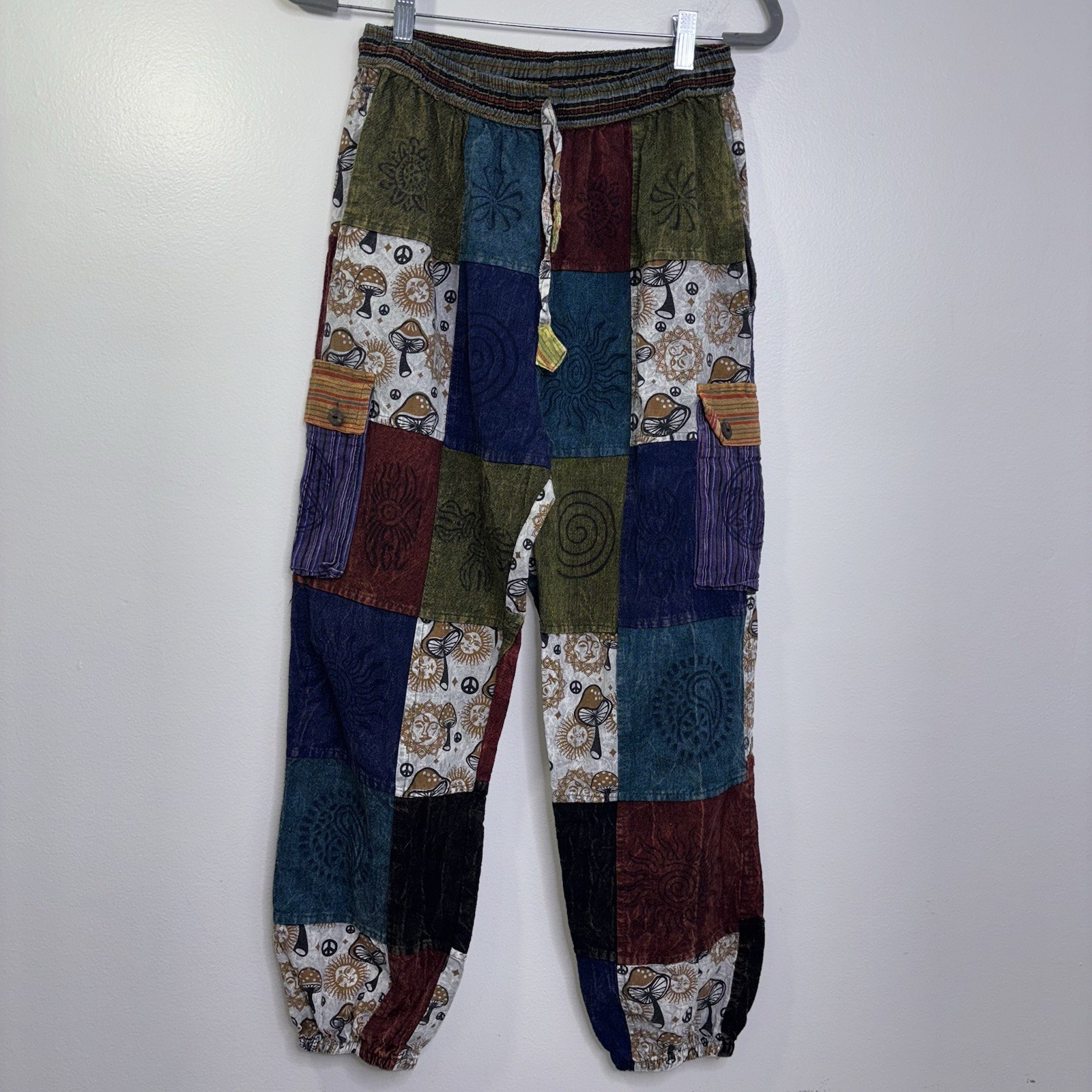 Rising International Patchwork Mushroom Jogger Pa… - image 1