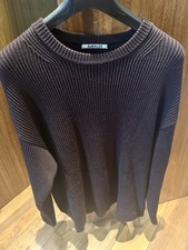 Auralee Ribbed Sweater In Burgundy Men’s L RRP £550 Mr Porter