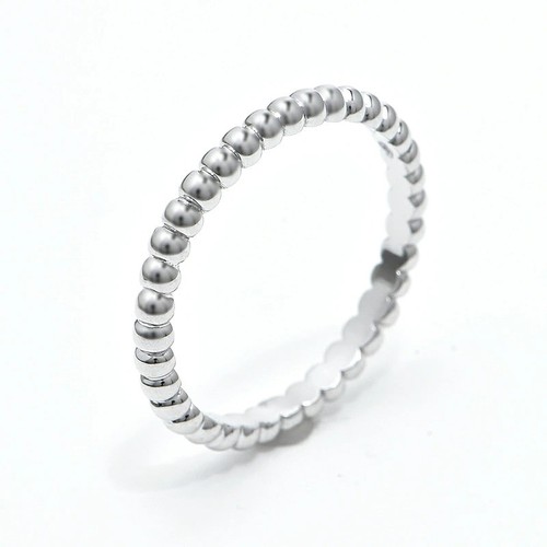 Van Cleef & Arpels Perlée Gold Pearls Small Ring VCARPJME50 K18 White Gold