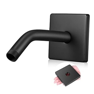  3.5 Inch Shower Arm and Flange Wall Mount Replacement Black Arm Wall-Mounted