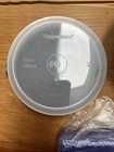 NEW 3 Tupperware 670 Square  Sandwich Keeper & MICROWAVE Divided & Clear Blue — photo 5