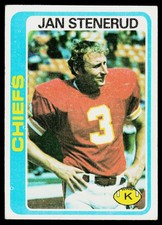 Jan Stenerud, 1978 Topps, #238, Kansas City Chiefs,