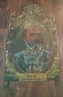 Antique Hand Painted Metal Plaque Karl Konung af Rumenien (Romanian King) As Is — photo 1