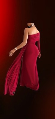 Robe Élégante à Une Épaule   Silhouette Sirène