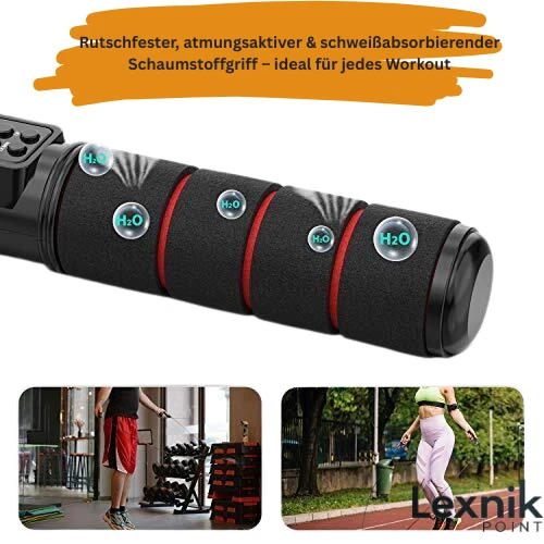 Smart Springseil mit Kalorienzähler Für Kinder Erwachsene Damen Herren | Workout - Bild 3 von 4