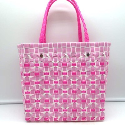 Marni Market Criss-Cross Basket Bag Pink Woven Plastic | eBay