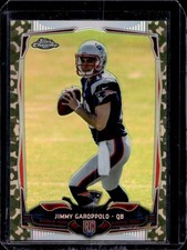 2014 Topps Chrome Jimmy Garoppolo RC Camo Refractor Rookie #/499 Patriots