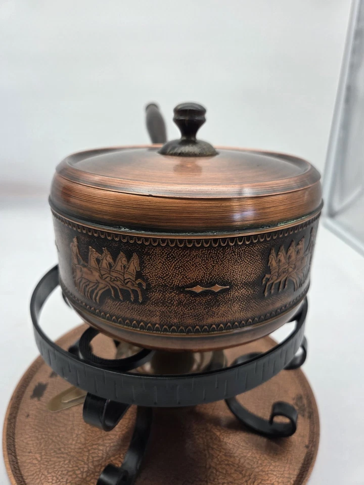 Feuerzangenbowle Fondue Kupfer sehr alt - Bild 3 von 4